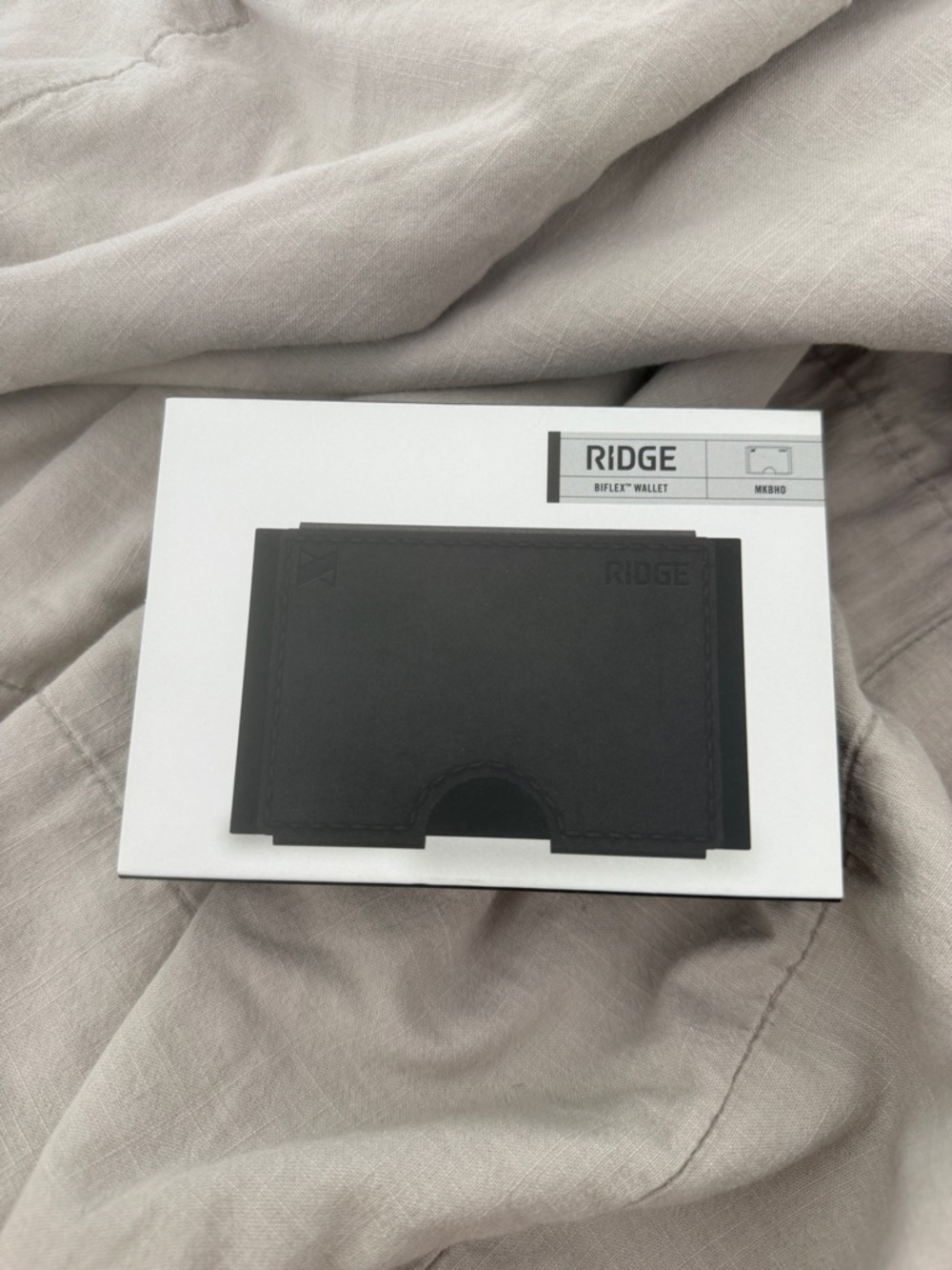 Ridge Black Bifold Card Holder Wallet